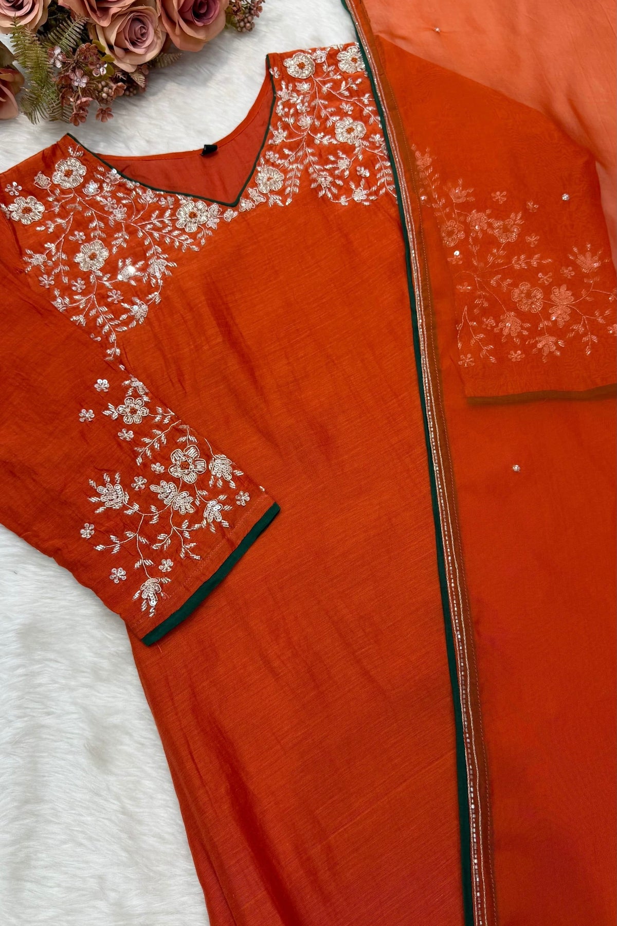 ✨Myra - Premium Mul Chanderi A-Line Anarkali Kurta set