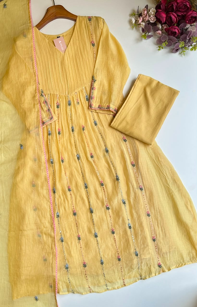 Libaas King Premium Mul Chanderi Kurta Set