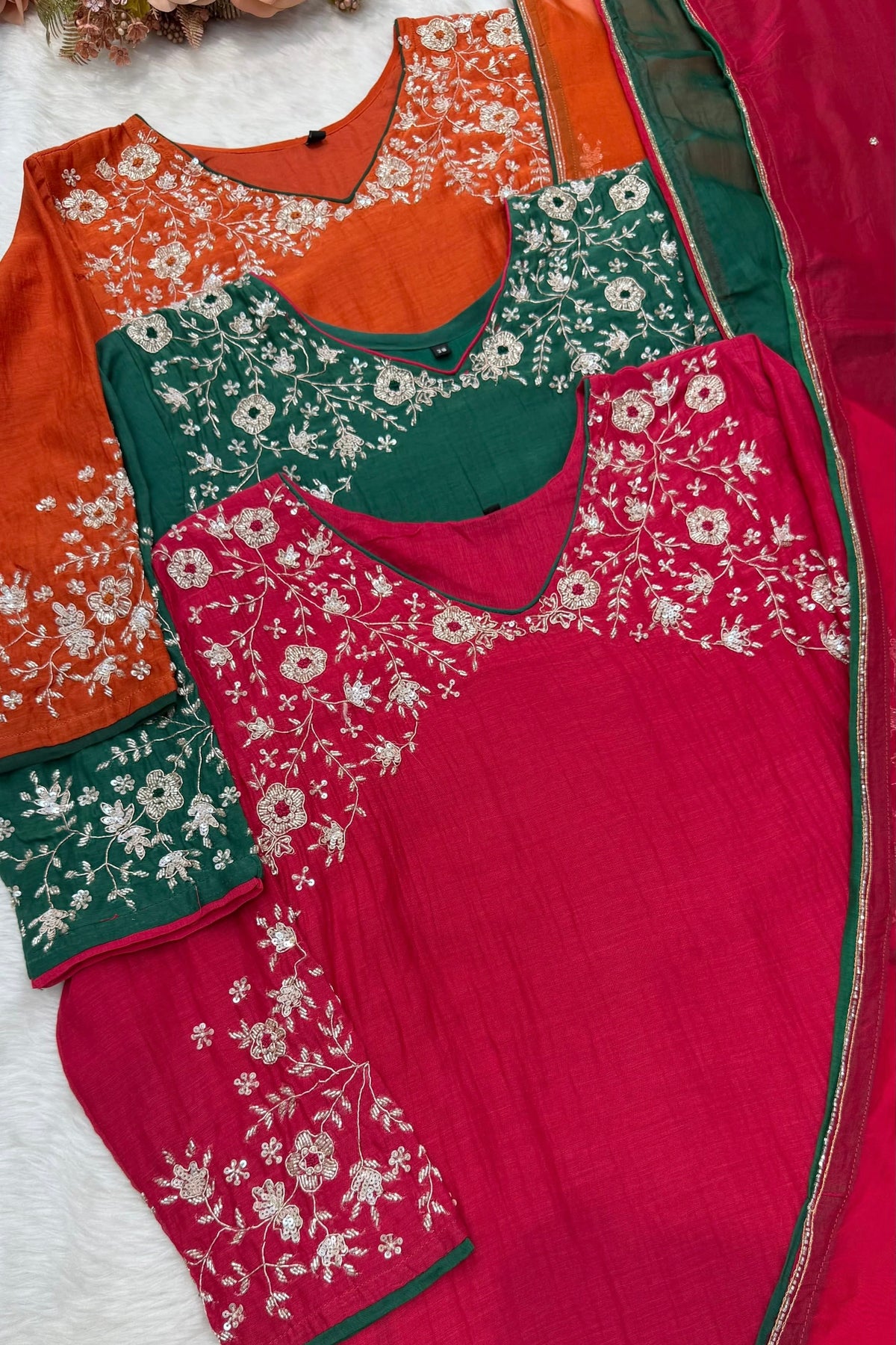 ✨Myra - Premium Mul Chanderi A-Line Anarkali Kurta set