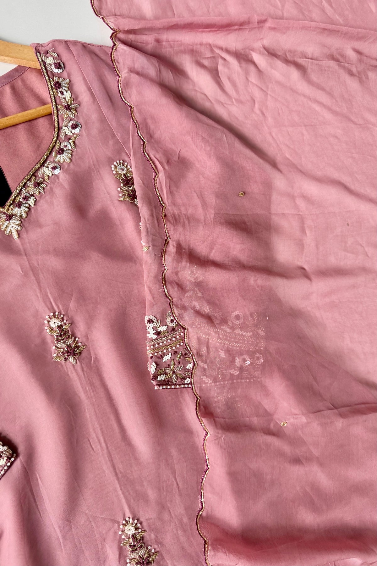 🛍️Alina - Premium Designer Organza Viscose A Line Kurta Set