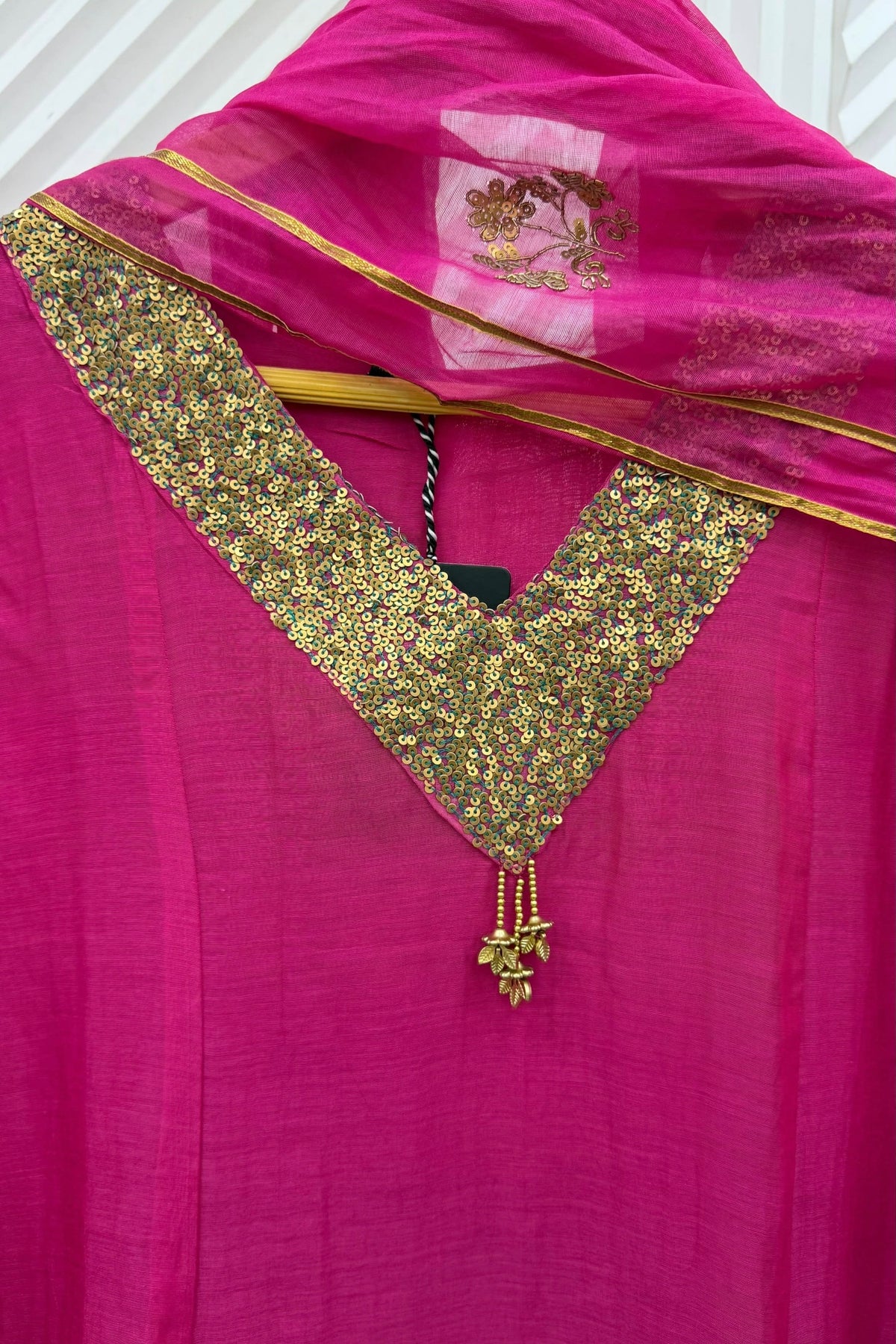 ✨Brightness - Premium Mul Chanderi A-Line Anarkali Kurta set