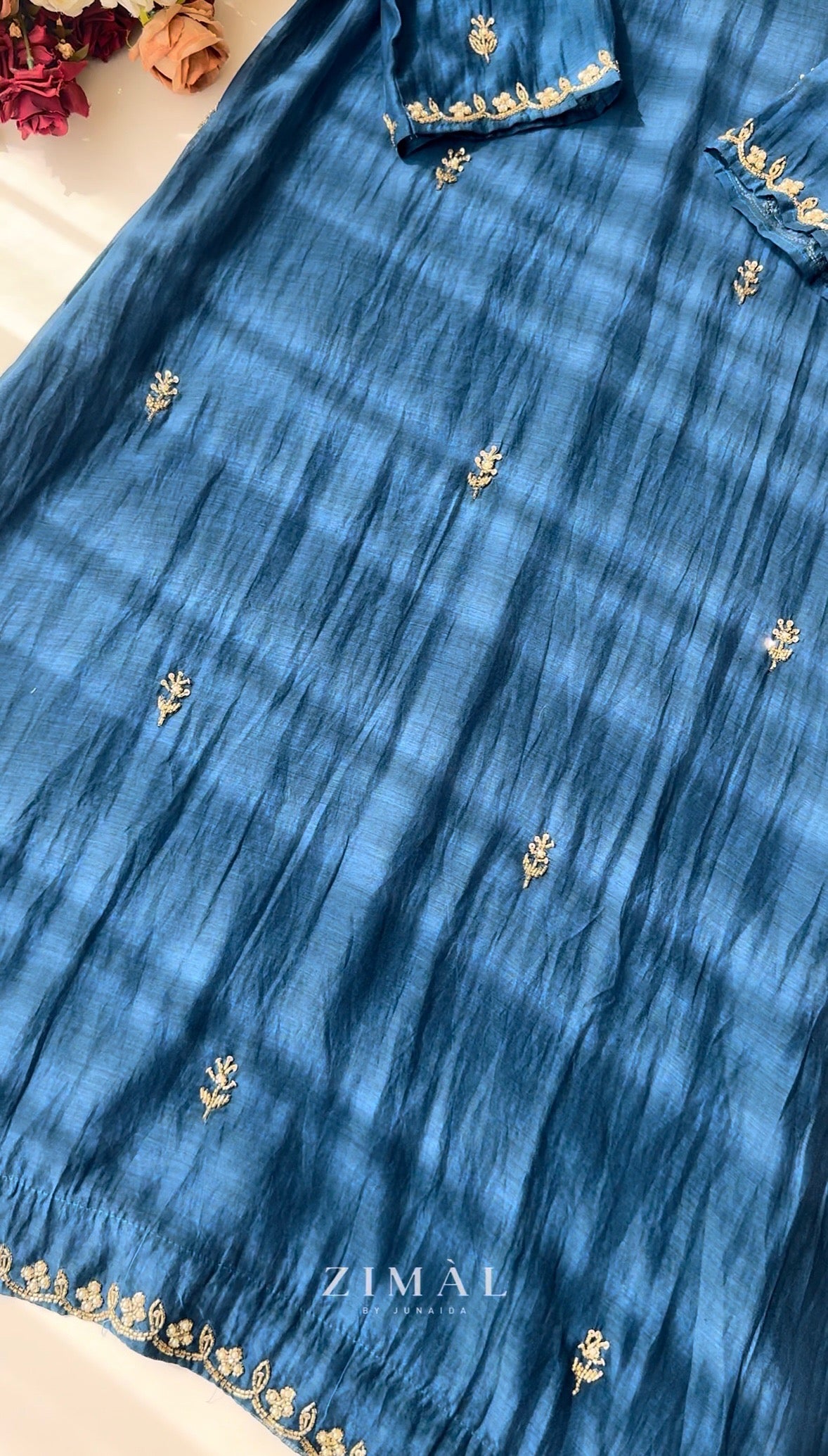 ✨”Mehar– Premium Party wear Mul Chanderi A-Line Kurta Set✨