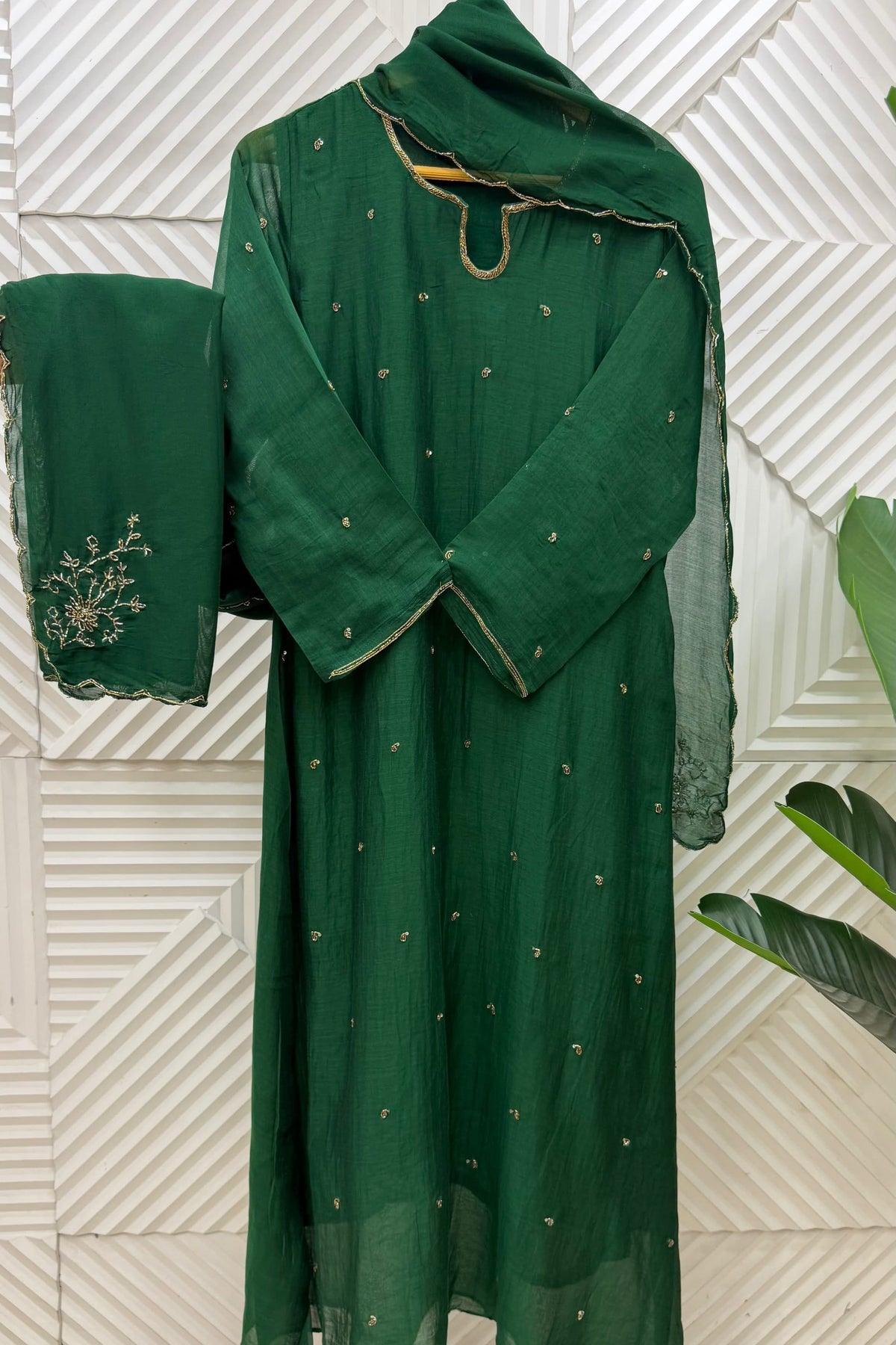 ✨Alisha - Premium Mul Chanderi A-Line Kurta set