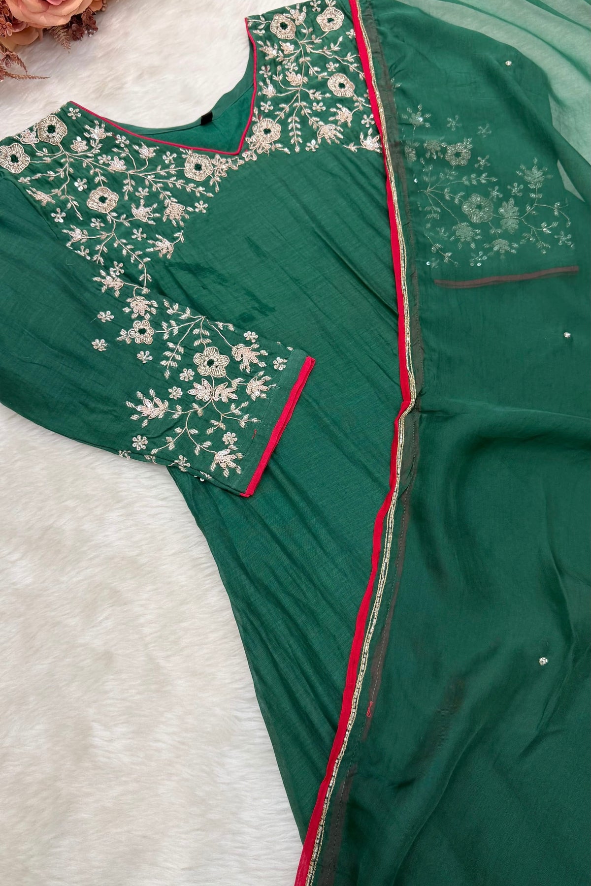 ✨Myra - Premium Mul Chanderi A-Line Anarkali Kurta set