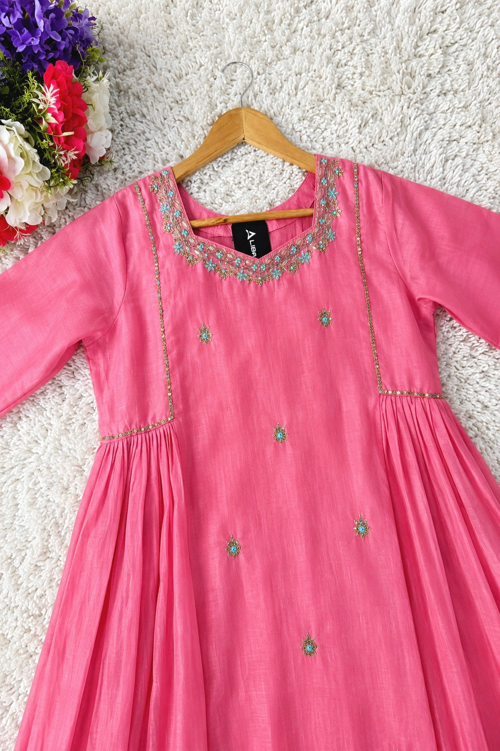 “Ayesha” Premium Mul Chanderi Anarkali Suit set 🛍️