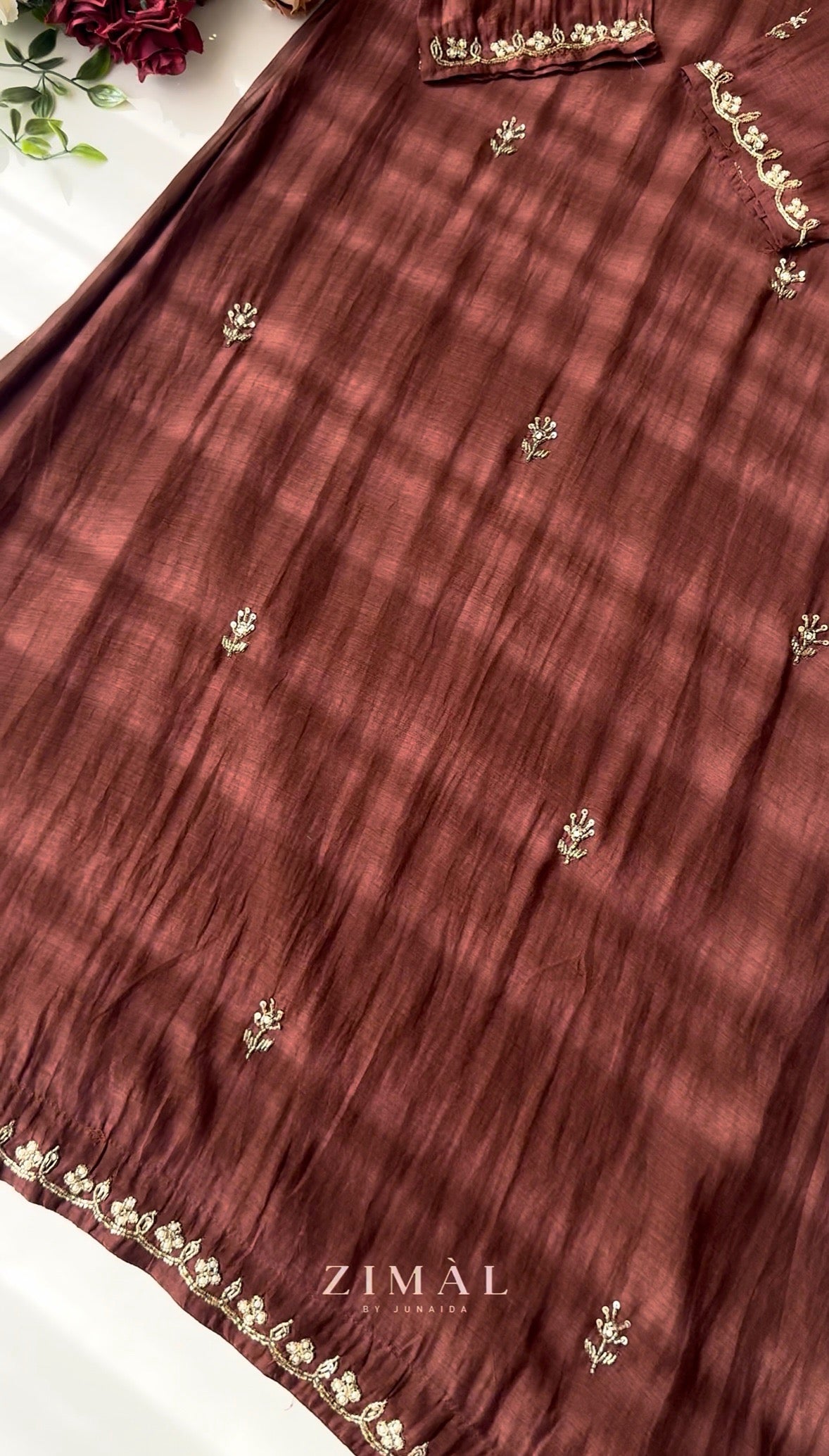 ✨”Mehar– Premium Party wear Mul Chanderi A-Line Kurta Set✨