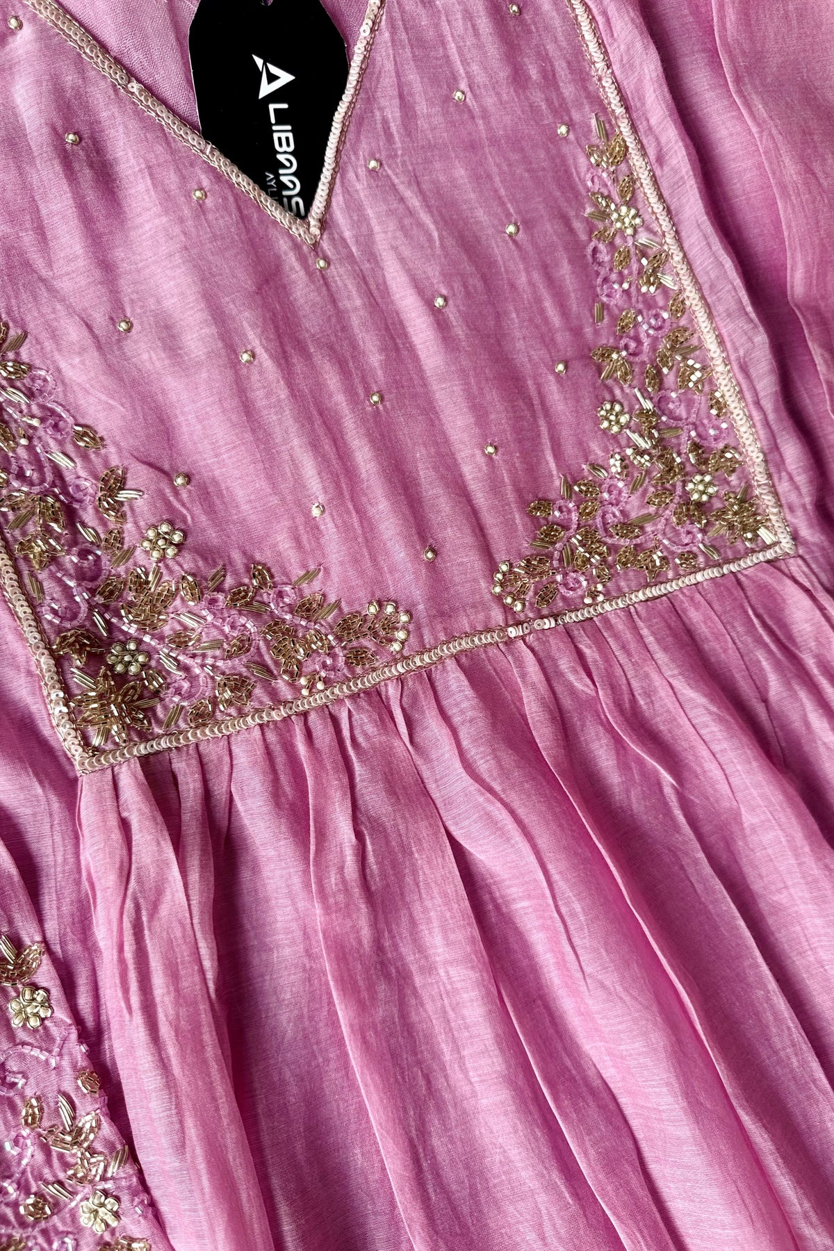 ✨ Gulnoor – Lilac Mauve Mul Chanderi A-Line Kurta Set with Dupatta