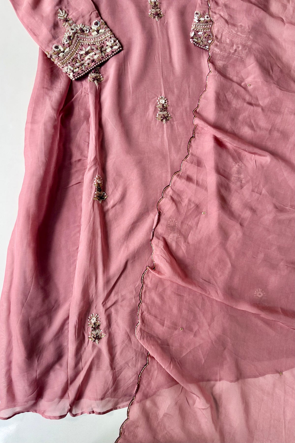🛍️Alina - Premium Designer Organza Viscose A Line Kurta Set