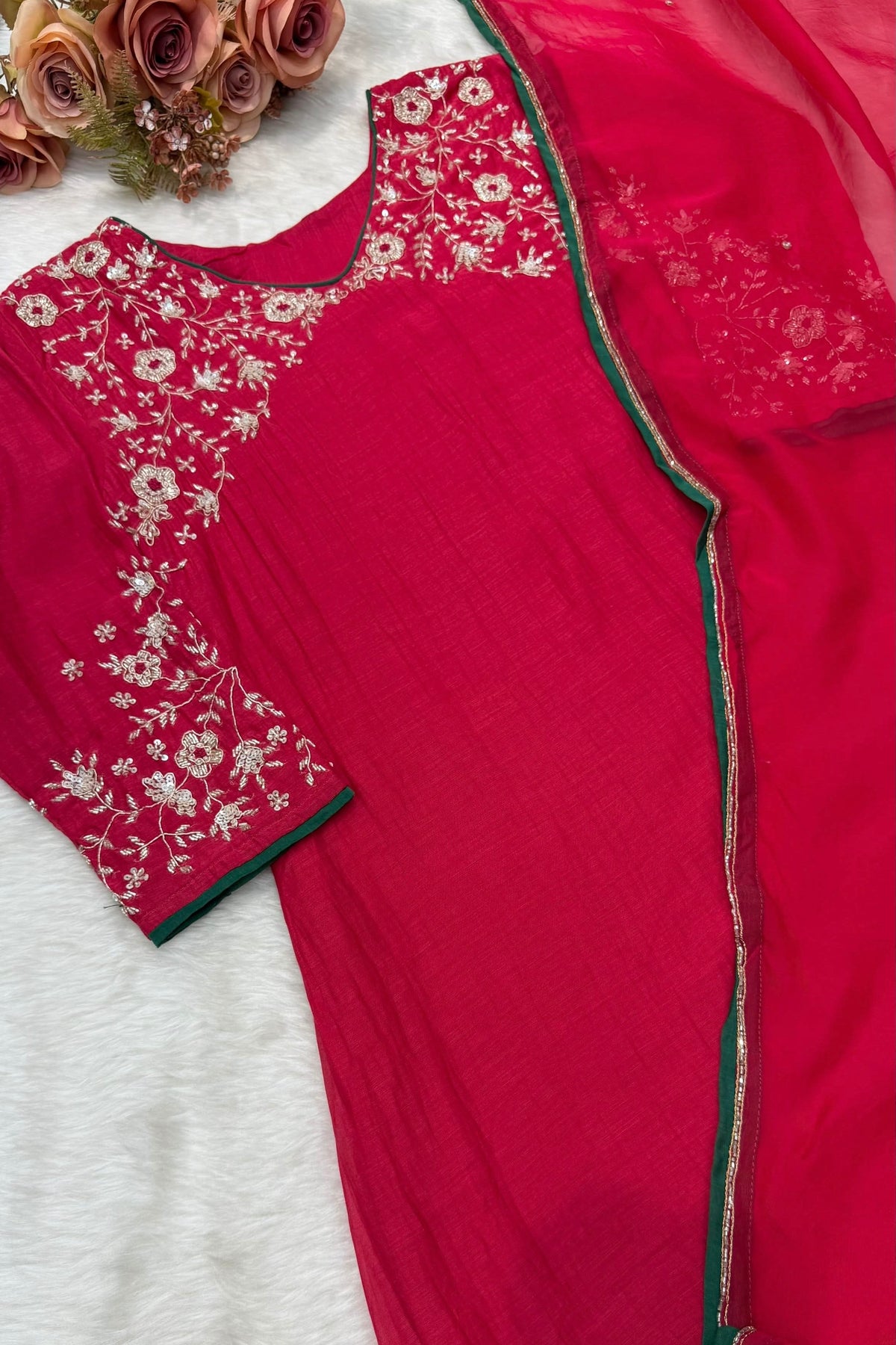 ✨Myra - Premium Mul Chanderi A-Line Anarkali Kurta set