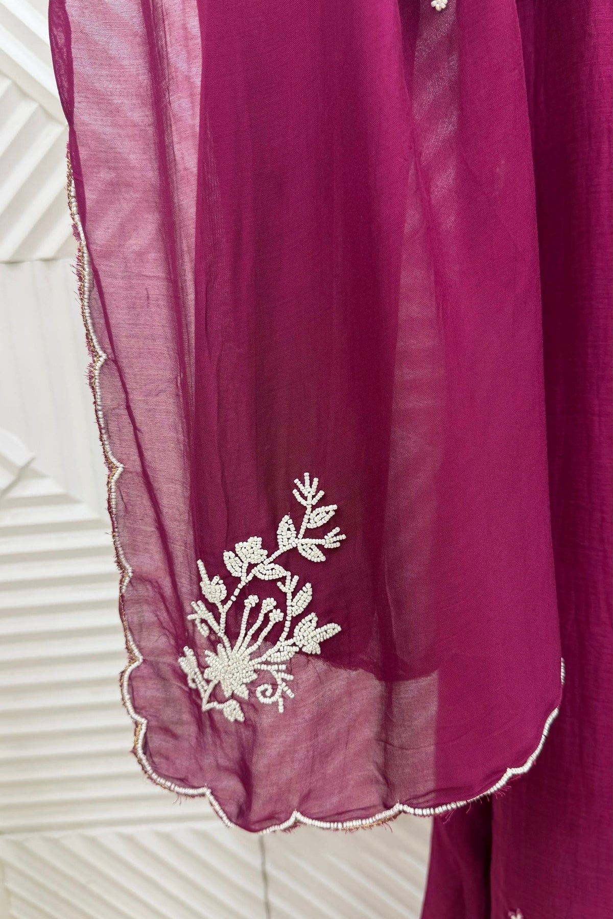 ✨Annya - Premium Mul Chanderi Angrakha Kurta Set