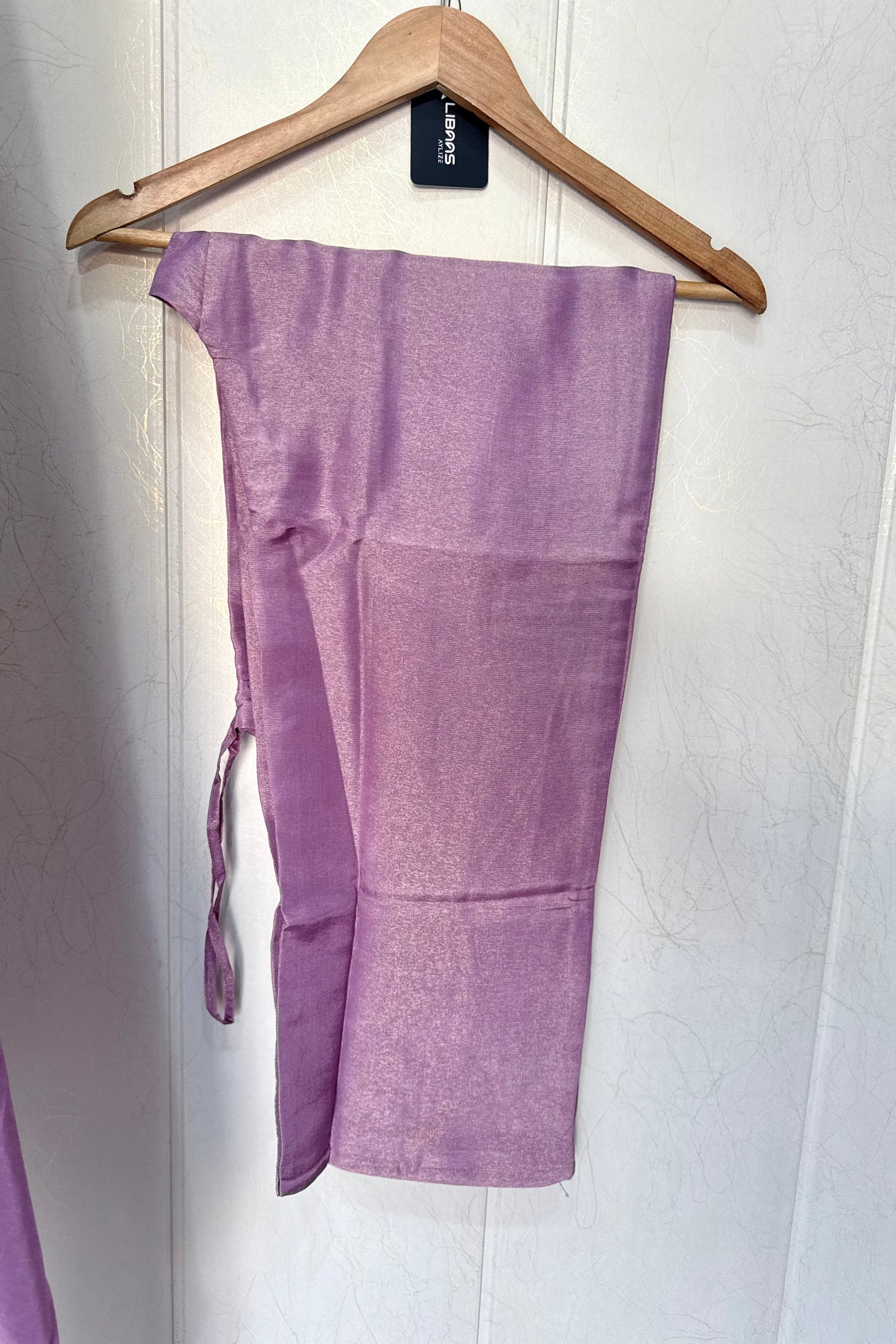 “SHINE” Beautiful Lavender with gold tone shimmer tissue kurta set