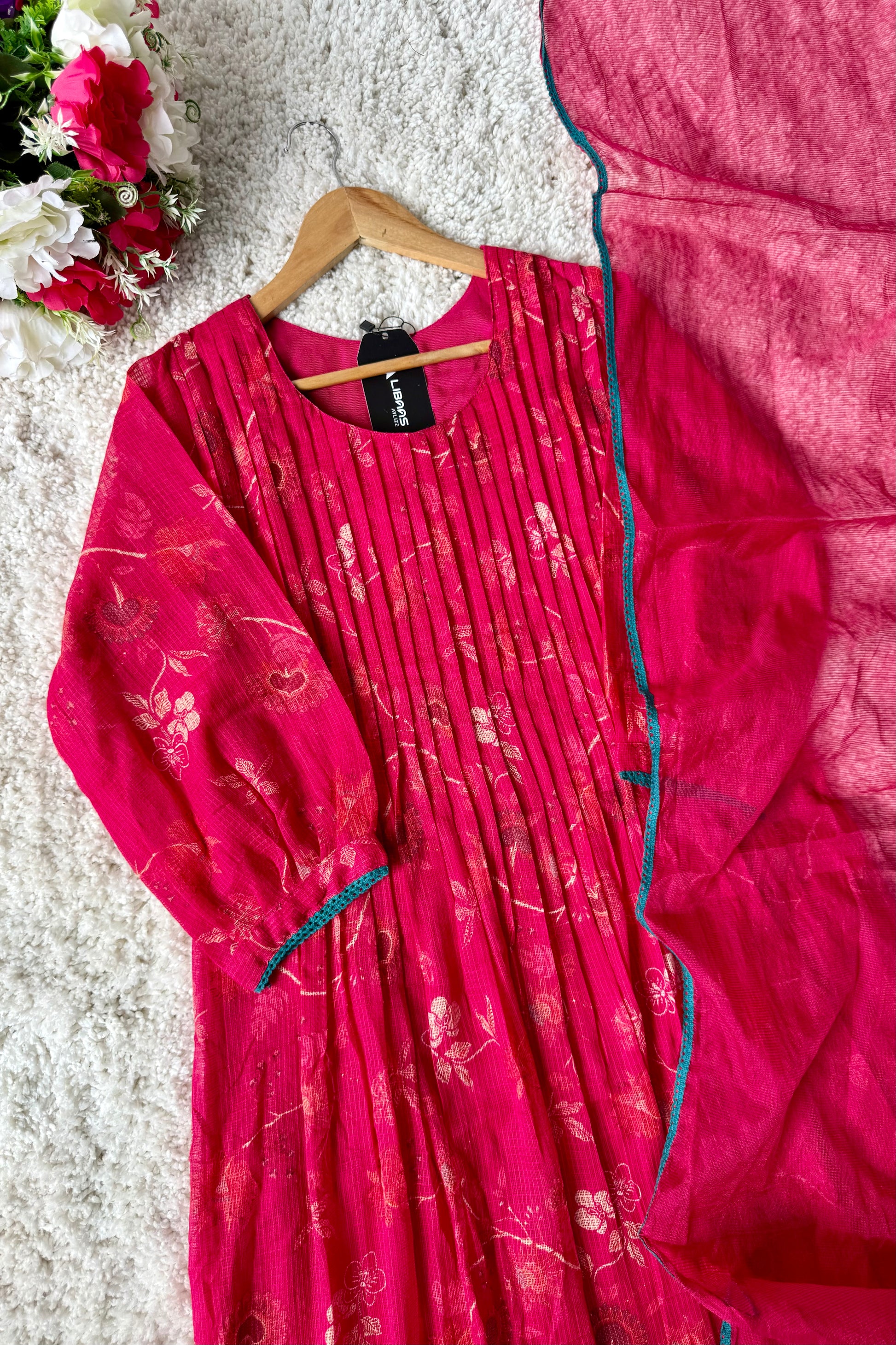 ✨”Ziana – Elegant Kota Ethnic A Line Suit Set 🛍️