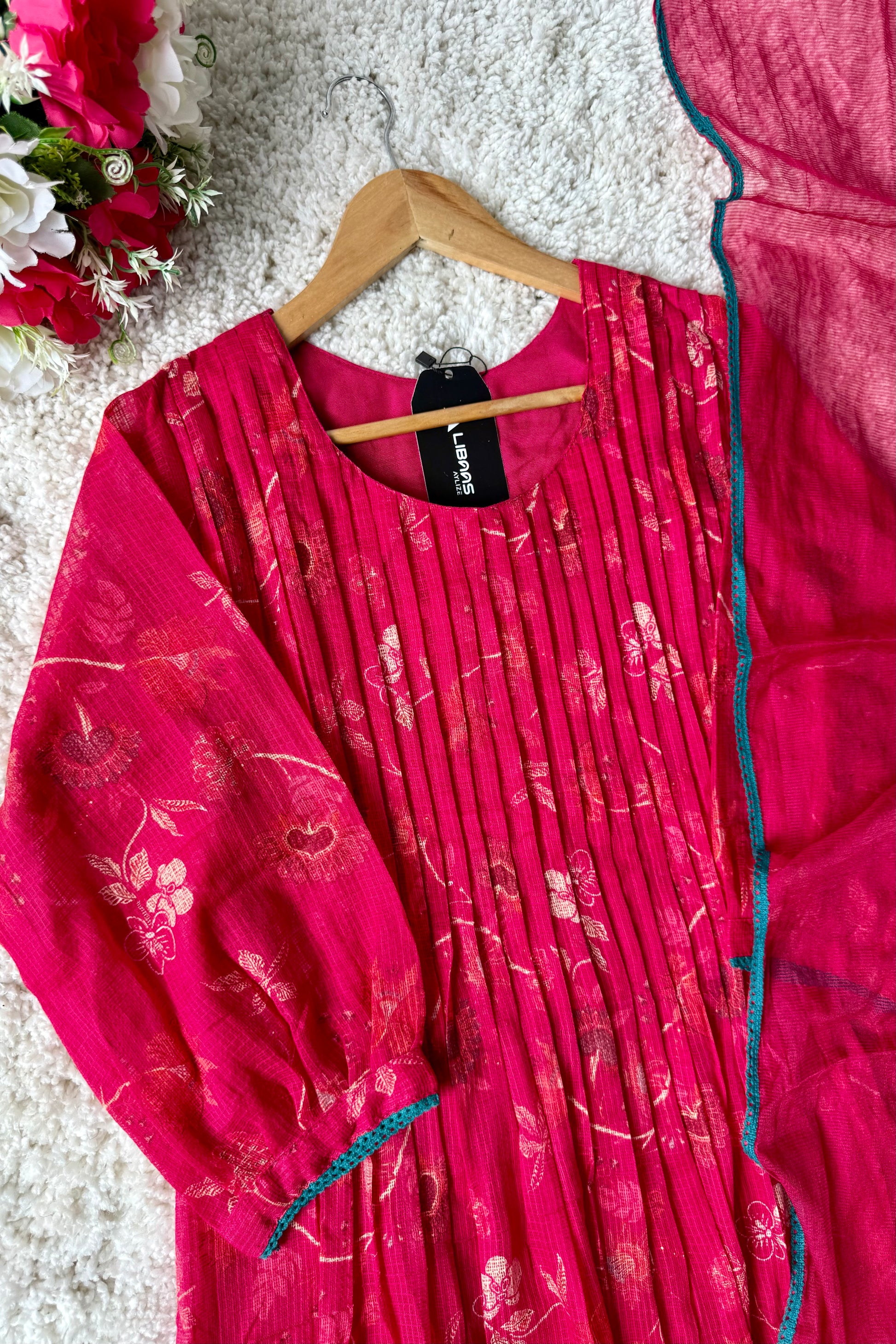 ✨”Ziana – Elegant Kota Ethnic A Line Suit Set 🛍️