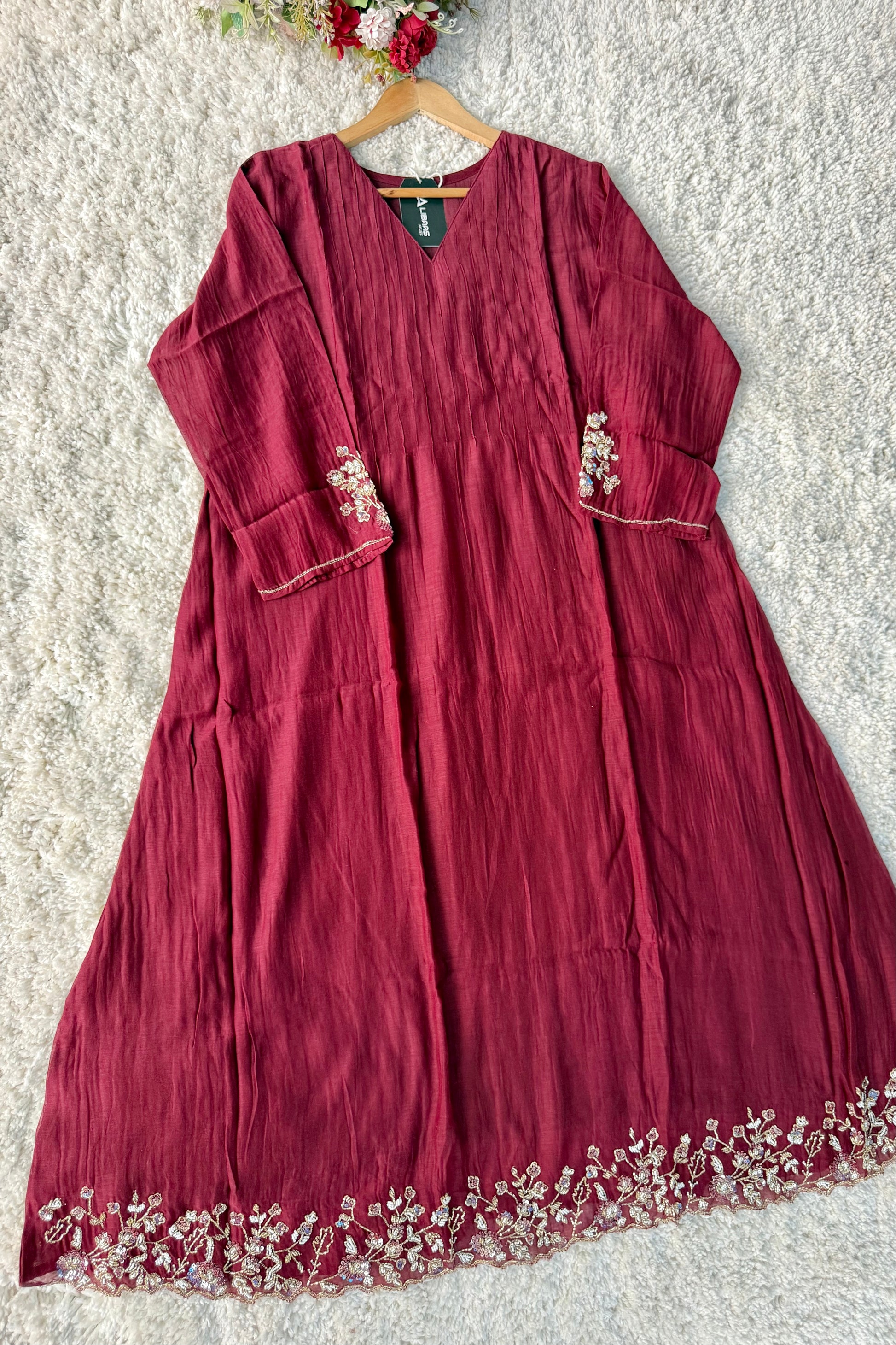 ✨”Auzan– Premium Mul Chanderi A-Line Kurta Set