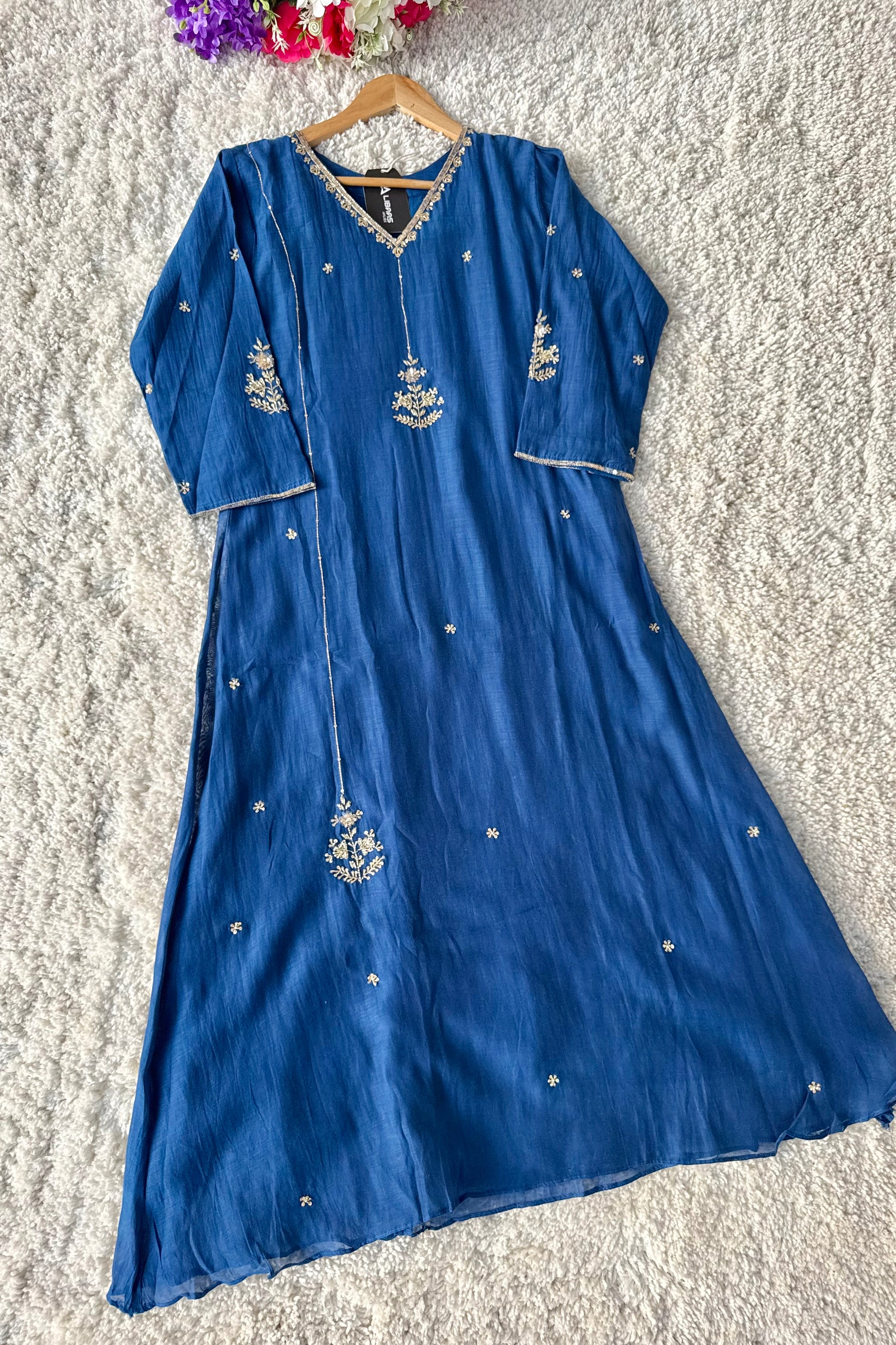 ✨”Grace- Premium Party Wear Mul Chanderi Kurta Set 🛍️