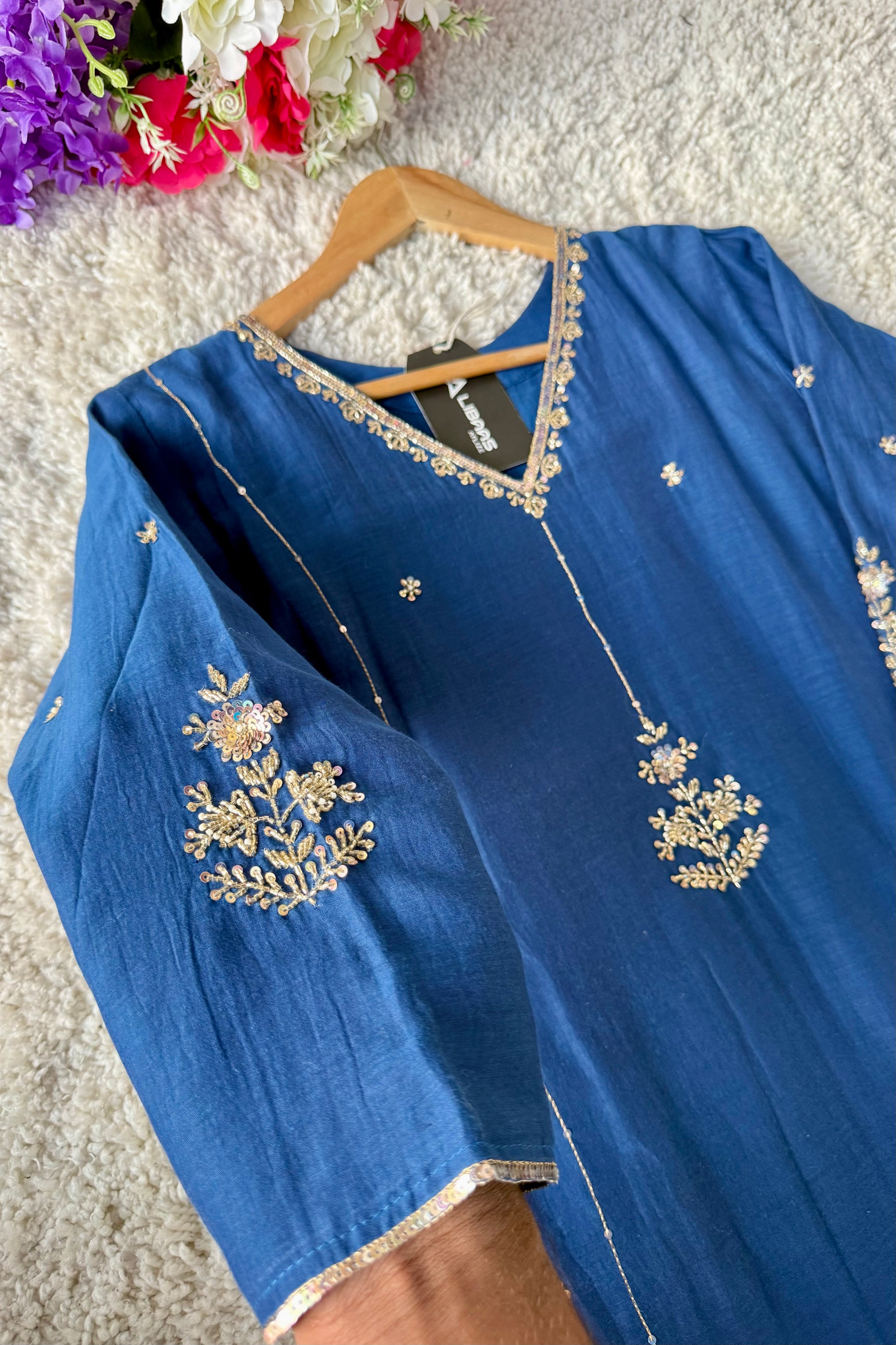 ✨”Grace- Premium Party Wear Mul Chanderi Kurta Set 🛍️