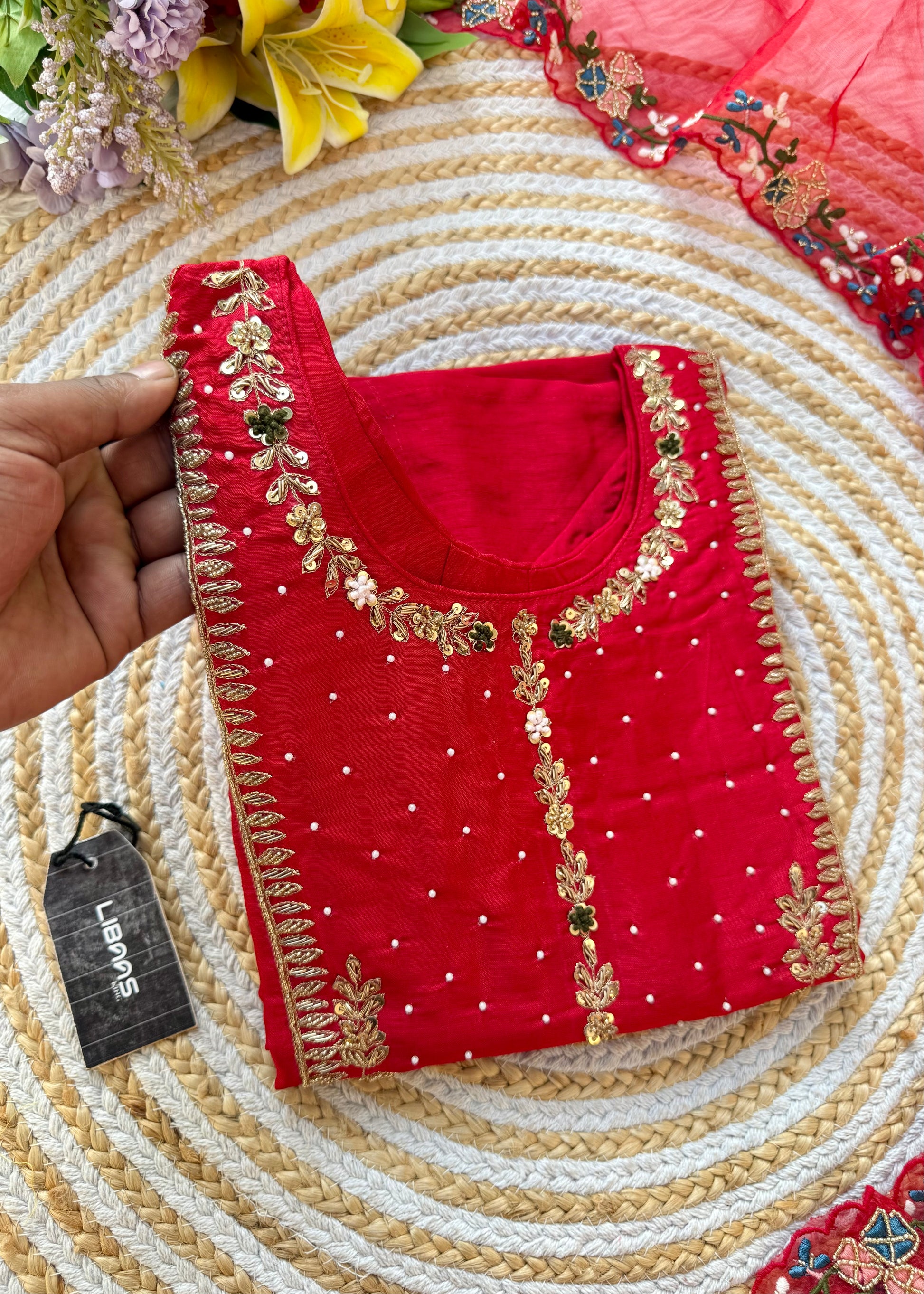“ALKA” A very beautiful piece with zardozi & zari handwork set