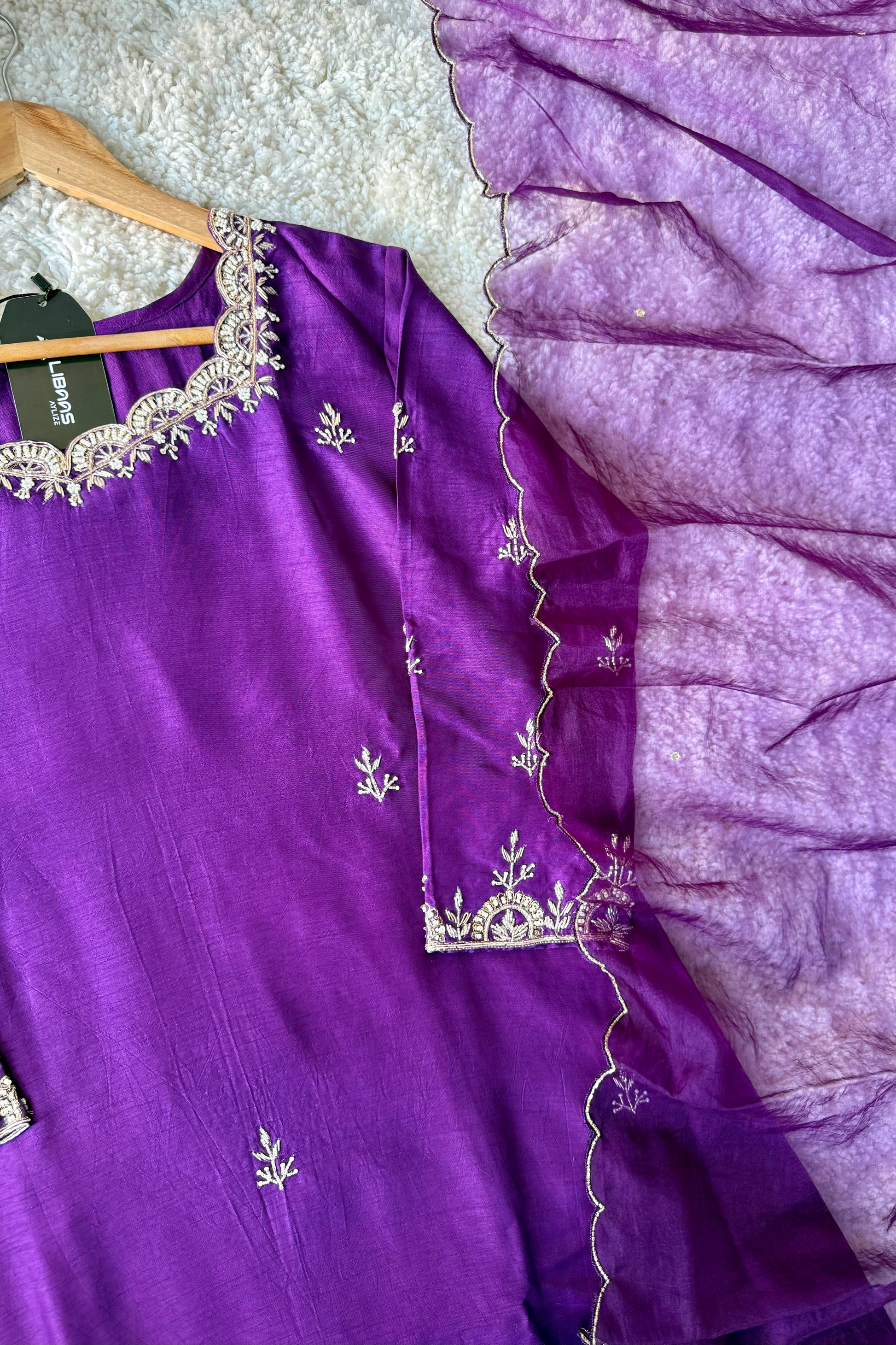 ✨ “Luxe – Premium Dola Silk A-Line Kurta Set
