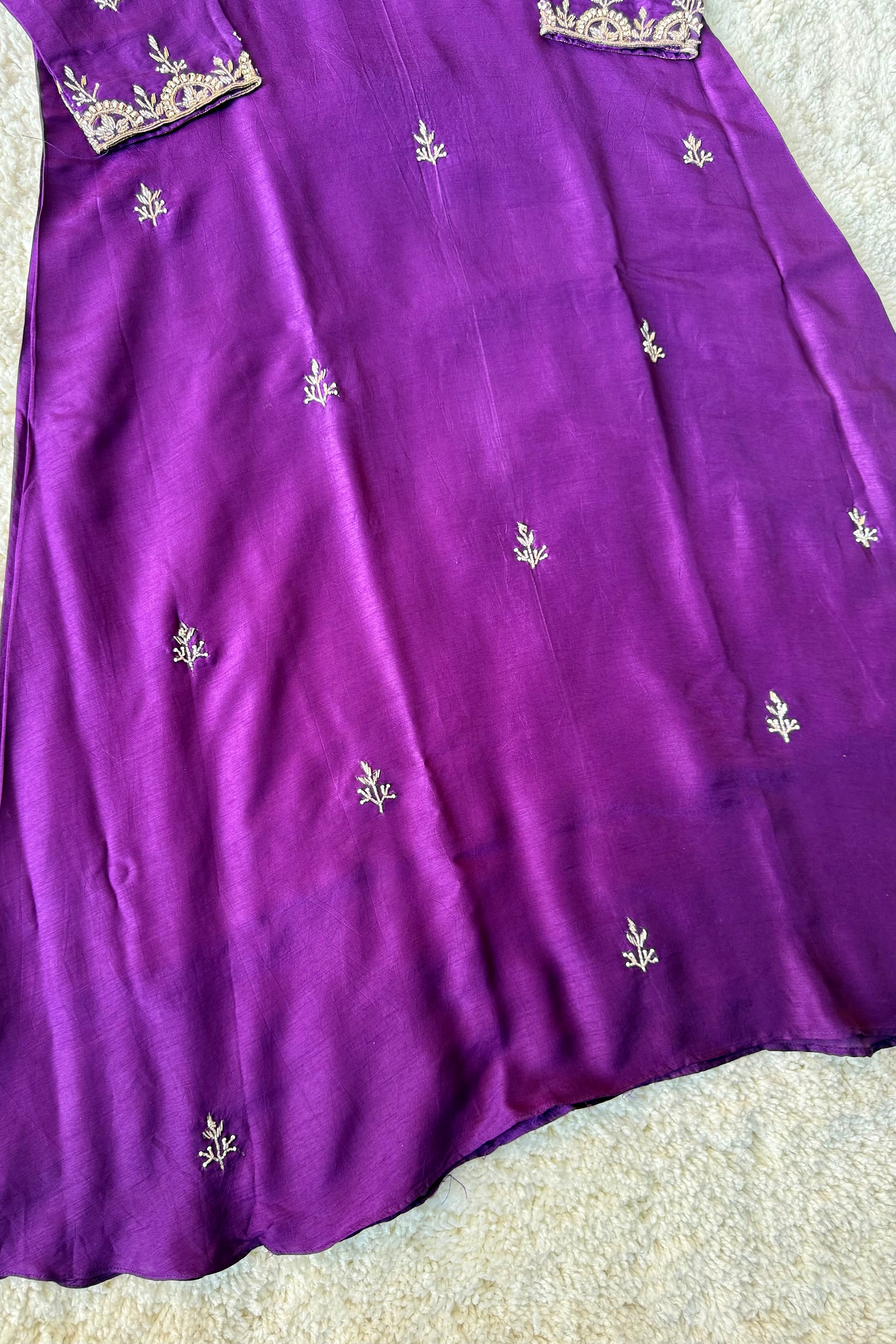 ✨ “Luxe – Premium Dola Silk A-Line Kurta Set