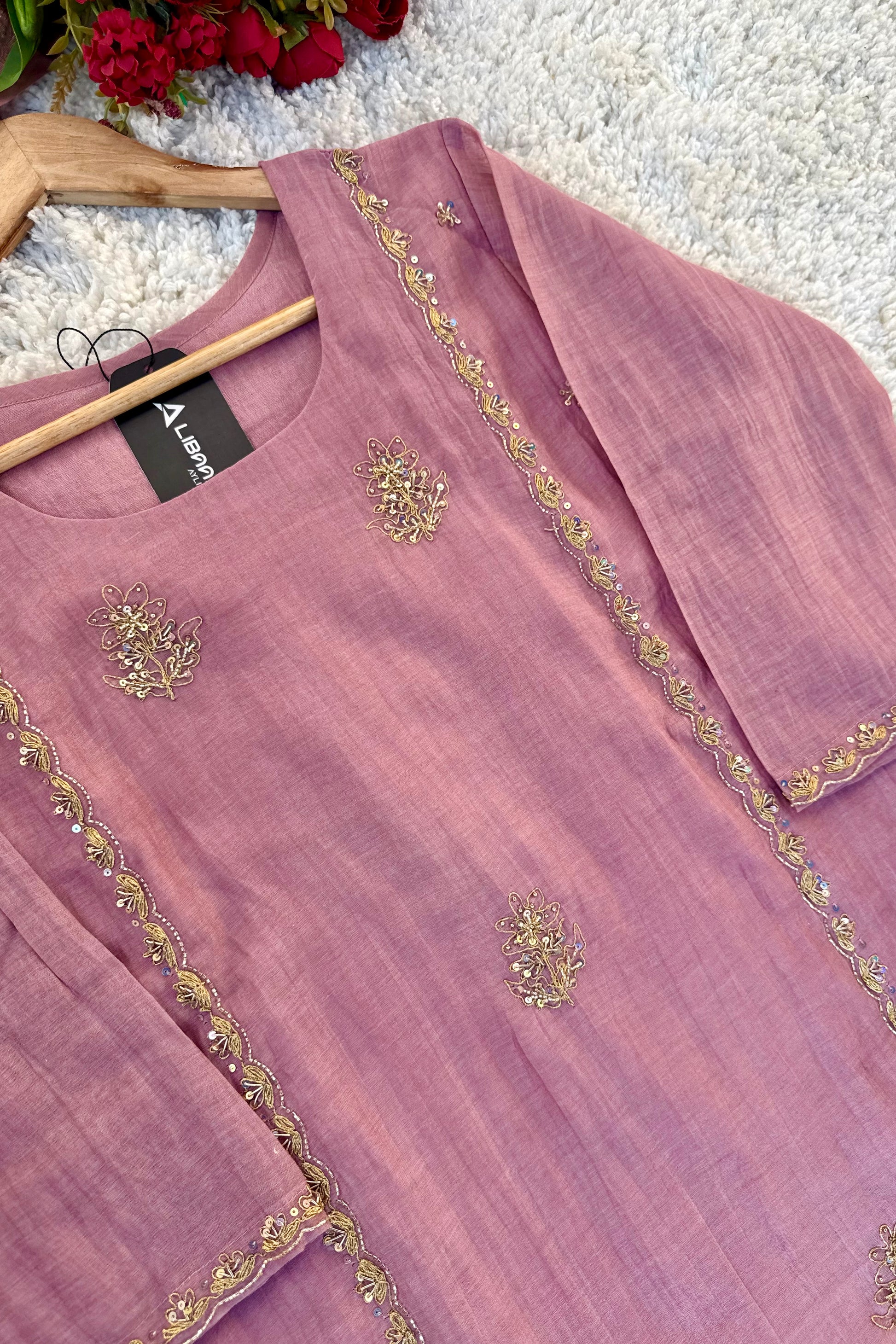 “Ujjwal” Pre Book Trending Pink Mul Chanderi A Line Suit 🛍️