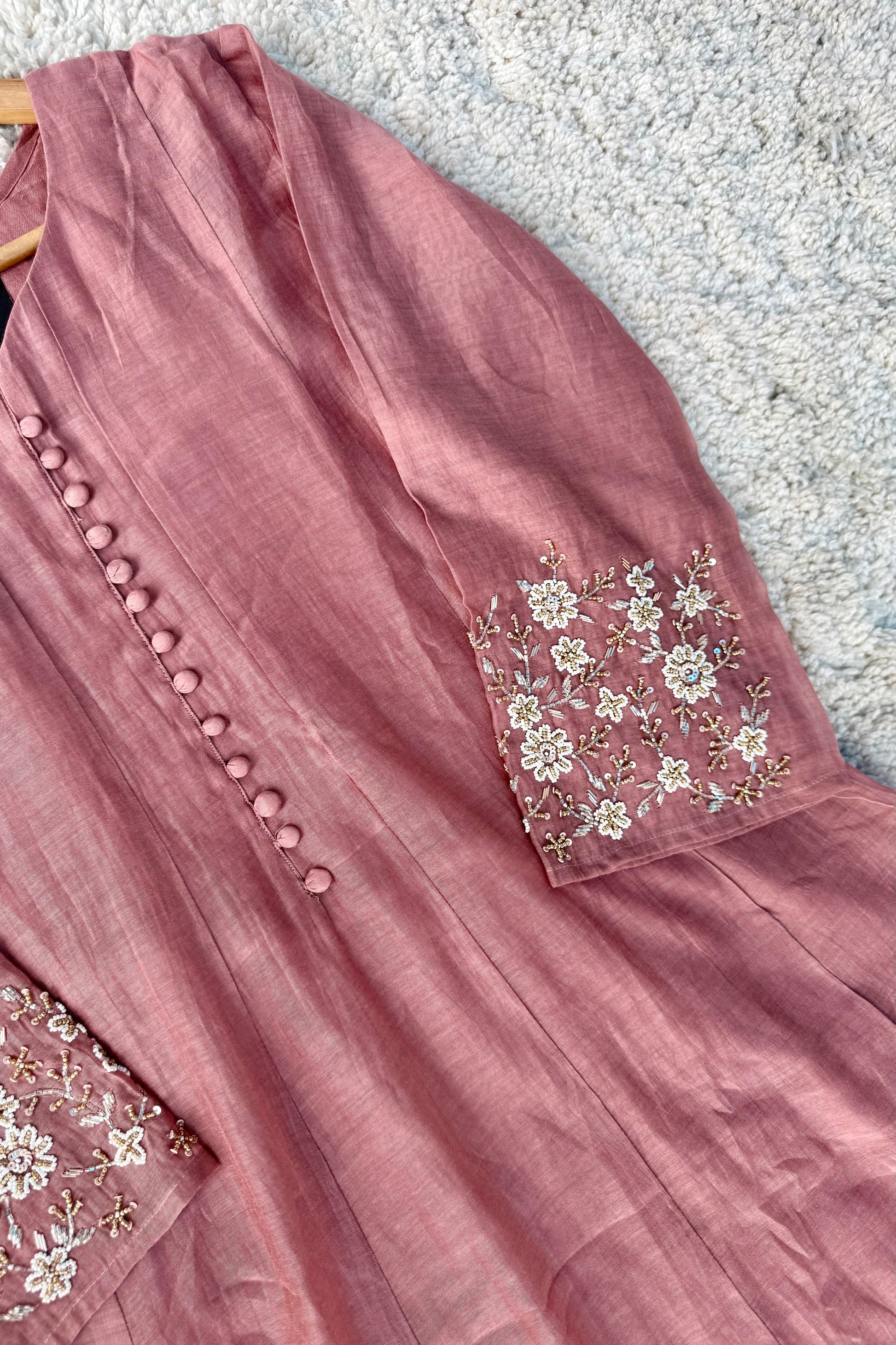 ✨Ay10- Pre Book Beautiful Mul Chanderi A Line Kurta set