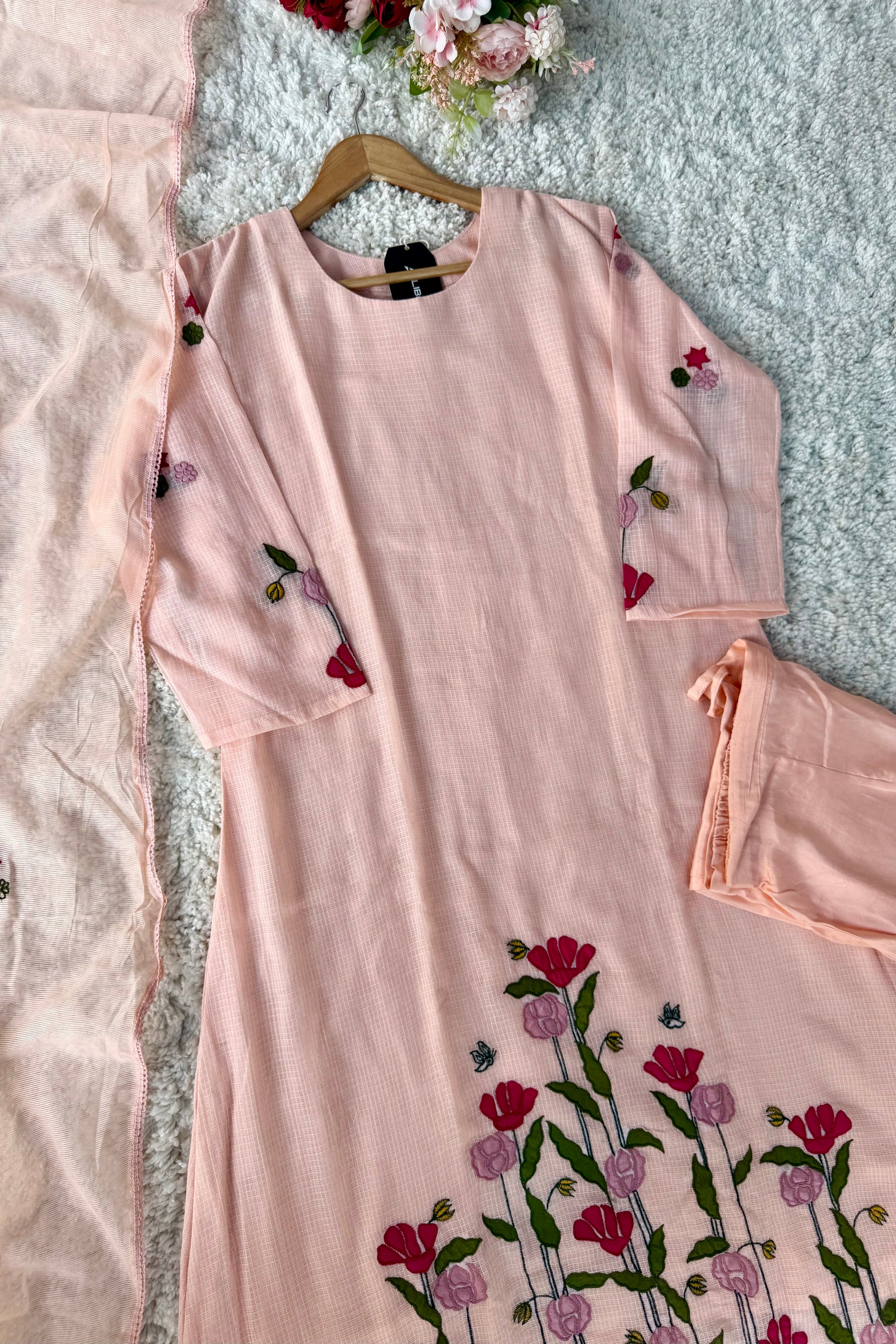 Gulnoor – Beautifully crafted Kota A-Line Kurta Set