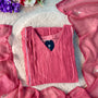 🛍️”Daisy –  Premium Red Mul Chanderi A Line Kurta Set