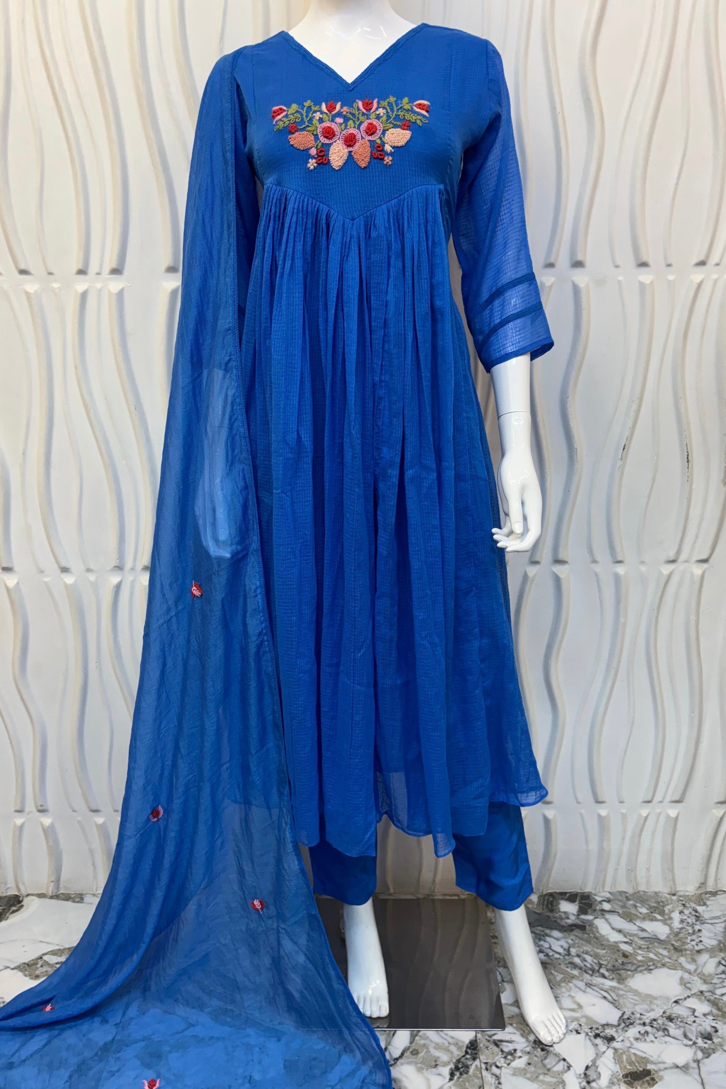 🛍️”Maria –  Pre book Premium Kota A Line Kurta Set